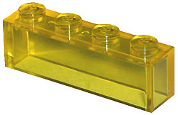 LEGO® los onderdeel Steen in kleur Doorzichtig Geel 3066