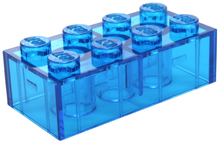 Plaatje in Gallery viewer laden, LEGO® los onderdeel Steen Doorzichtig Donkerblauw 3001