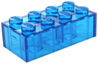 LEGO® los onderdeel Steen Doorzichtig Donkerblauw 3001