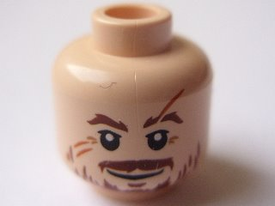 LEGO® los onderdeel Hoofd in kleur Lichte Noga 3626pb0599