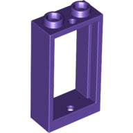 Plaatje in Gallery viewer laden, LEGO® los onderdeel Raamkozijn in kleur Donkerpaars 60593