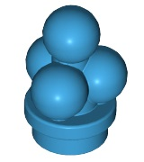 LEGO® los onderdeel Eten & Drinken Donker Azuurblauw 6254