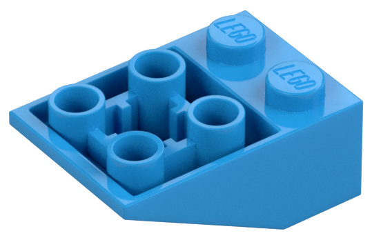 LEGO® los onderdeel Dakpan Omgekeerd Donker Azuurblauw 3747b