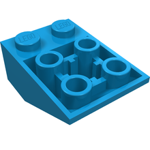 Plaatje in Gallery viewer laden, LEGO® los onderdeel Dakpan Omgekeerd Donker Azuurblauw 3747b