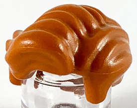 LEGO® los onderdeel Haar in kleur Donker Oranje 43751
