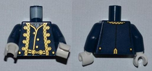 Plaatje in Gallery viewer laden, LEGO® los onderdeel Lijf met Motief Donkerblauw 973pb0945c01