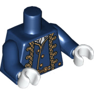 Plaatje in Gallery viewer laden, LEGO® los onderdeel Lijf met Motief Donkerblauw 973pb0945c01