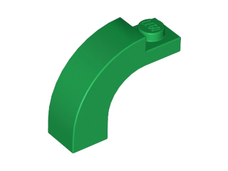 LEGO® los onderdeel Steen Boog in kleur Groen 6005