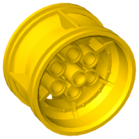 Plaatje in Gallery viewer laden, LEGO® los onderdeel Wiel in kleur Geel 56908