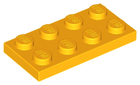 LEGO® los onderdeel Plaat Algemeen Helder Licht Oranje 3020