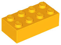 Plaatje in Gallery viewer laden, LEGO® los onderdeel Steen in kleur Helder Licht Oranje 3001