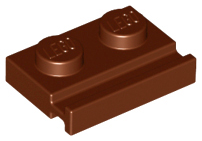LEGO® los onderdeel Plaat Aangepast Roodachtig Bruin 32028
