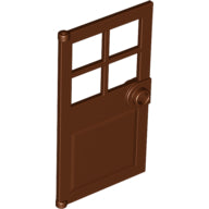 Plaatje in Gallery viewer laden, LEGO® los onderdeel Deur in kleur Roodachtig Bruin 60623
