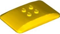 LEGO® los onderdeel Wig in kleur Geel 98281