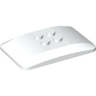 LEGO® los onderdeel Wig in kleur Wit 98281