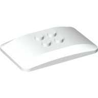 LEGO® los onderdeel Wig in kleur Wit 98281