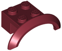 Plaatje in Gallery viewer laden, LEGO® los onderdeel Spatbord in kleur Donkerrood 98282