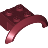 Plaatje in Gallery viewer laden, LEGO® los onderdeel Spatbord in kleur Donkerrood 98282