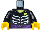 LEGO® los onderdeel Lijf met Motief Zwart 973pb1019c01