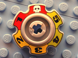 LEGO® los onderdeel Wiel in kleur Parel Lichtgrijs 57520pb01