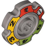 LEGO® los onderdeel Wiel in kleur Parel Lichtgrijs 57520pb01