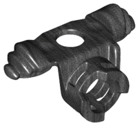 LEGO® los onderdeel Lijf Accessoire Parel Donkergrijs 98132