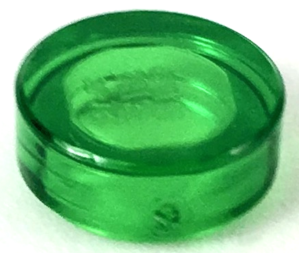 LEGO® los onderdeel Tegel Rond Doorzichtig Groen 98138