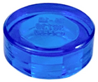 LEGO® los onderdeel Tegel Rond Doorzichtig Donkerblauw 98138