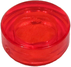 LEGO® los onderdeel Tegel Rond Doorzichtig Rood 98138