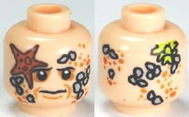 LEGO® los onderdeel Hoofd in kleur Lichte Noga 3626pb0631