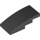 LEGO® los onderdeel Dakpan Gebogen in kleur Zwart 93606