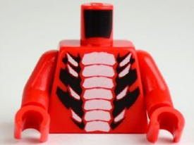 LEGO® los onderdeel Lijf met Motief Rood 973pb1038c01