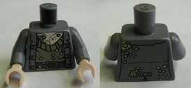 LEGO® Lijf met Motief Donker Blauwachtig Grijs 973pb0974c01