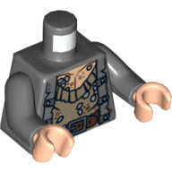 Plaatje in Gallery viewer laden, LEGO® Lijf met Motief Donker Blauwachtig Grijs 973pb0974c01