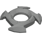LEGO® los onderdeel Ring in kleur Parel Donkergrijs 98341