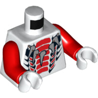 LEGO® los onderdeel Lijf met Motief Wit 973pb1036c01