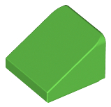 LEGO® los onderdeel Dakpan Algemeen in kleur Fel Groen 54200