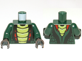 LEGO® los onderdeel Lijf met Motief Donkergroen 973pb1191c01