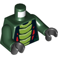 LEGO® los onderdeel Lijf met Motief Donkergroen 973pb1191c01