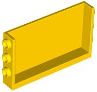 LEGO® los onderdeel Paneel in kleur Geel 98280