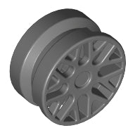 Plaatje in Gallery viewer laden, LEGO® los onderdeel Wiel Donker Blauwachtig Grijs 93595
