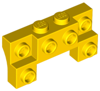 LEGO® los onderdeel Steen Aangepast in kleur Geel 52038