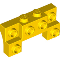 LEGO® los onderdeel Steen Aangepast in kleur Geel 52038