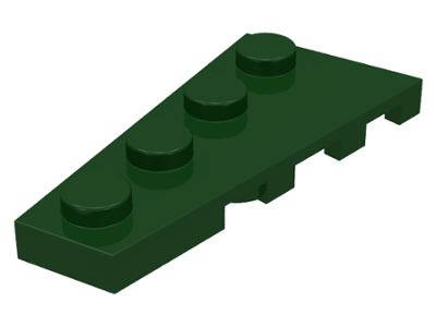LEGO® los onderdeel Wig Plaat in kleur Donkergroen 41770