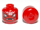 LEGO® los onderdeel Hoofd in kleur Rood 3626cpb0661