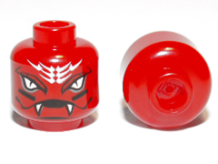 LEGO® los onderdeel Hoofd in kleur Rood 3626cpb0661