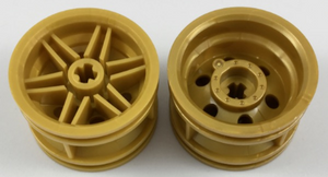 LEGO® los onderdeel Wiel in kleur Parel Goud 56145