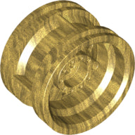 Plaatje in Gallery viewer laden, LEGO® los onderdeel Wiel in kleur Parel Goud 56145