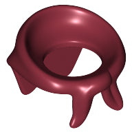 LEGO® los onderdeel Lijf Accessoire Donkerrood 30133