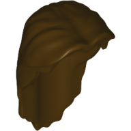 Plaatje in Gallery viewer laden, LEGO® los onderdeel Haar in kleur Donker Bruin 40239